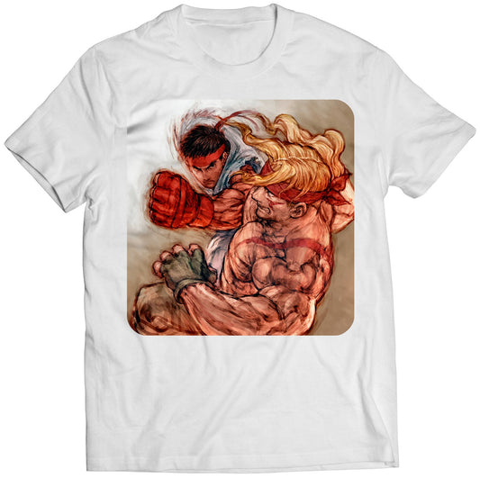 Alex VS Ryu Street Fighter Premium Unisex T-shirt (Vectorized Design)