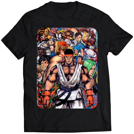 SF3: 3rd Strike Arcade Flyer Premium Unisex T-shirt (Vectorized Design)