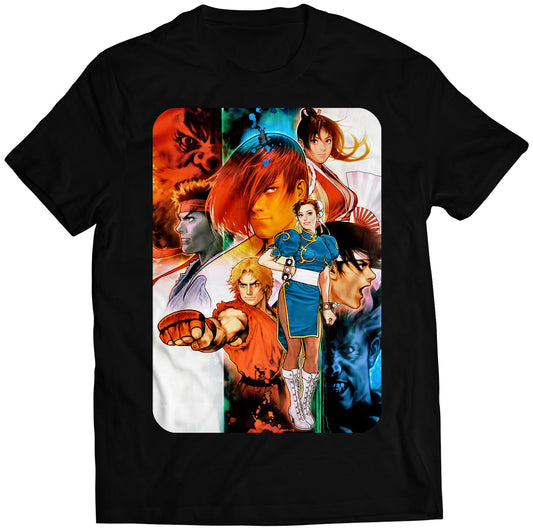 Capcom VS Snk Arcade Cover Flyer Premium Unisex T-shirt (Vectorized Design)