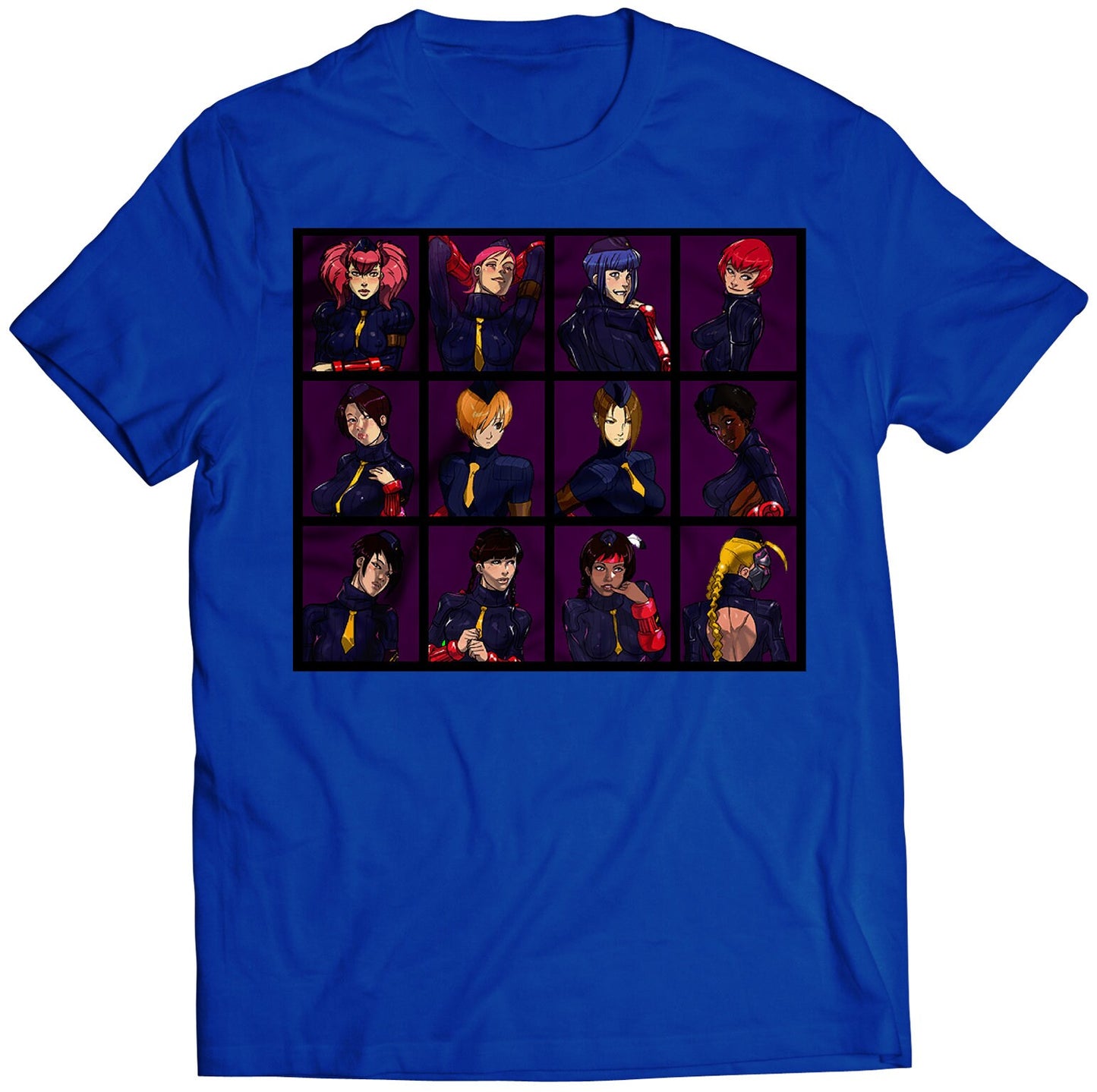 Shadaloo Dolls Portraits Premium Unisex T-shirt (Vectorized Design)