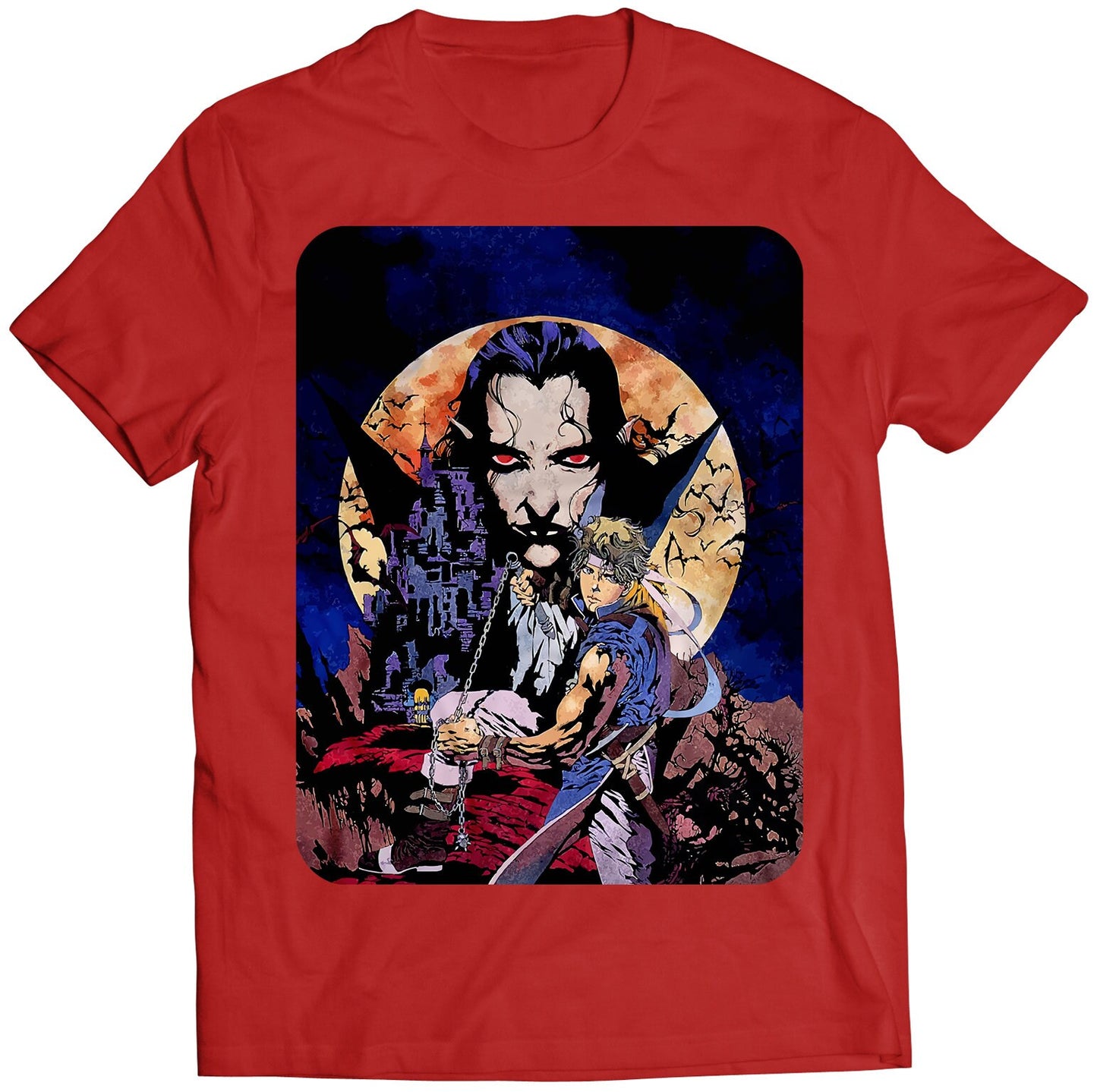 Castle Vania Dracula Super Famicom Premium Unisex T-shirt (Vectorized Design)