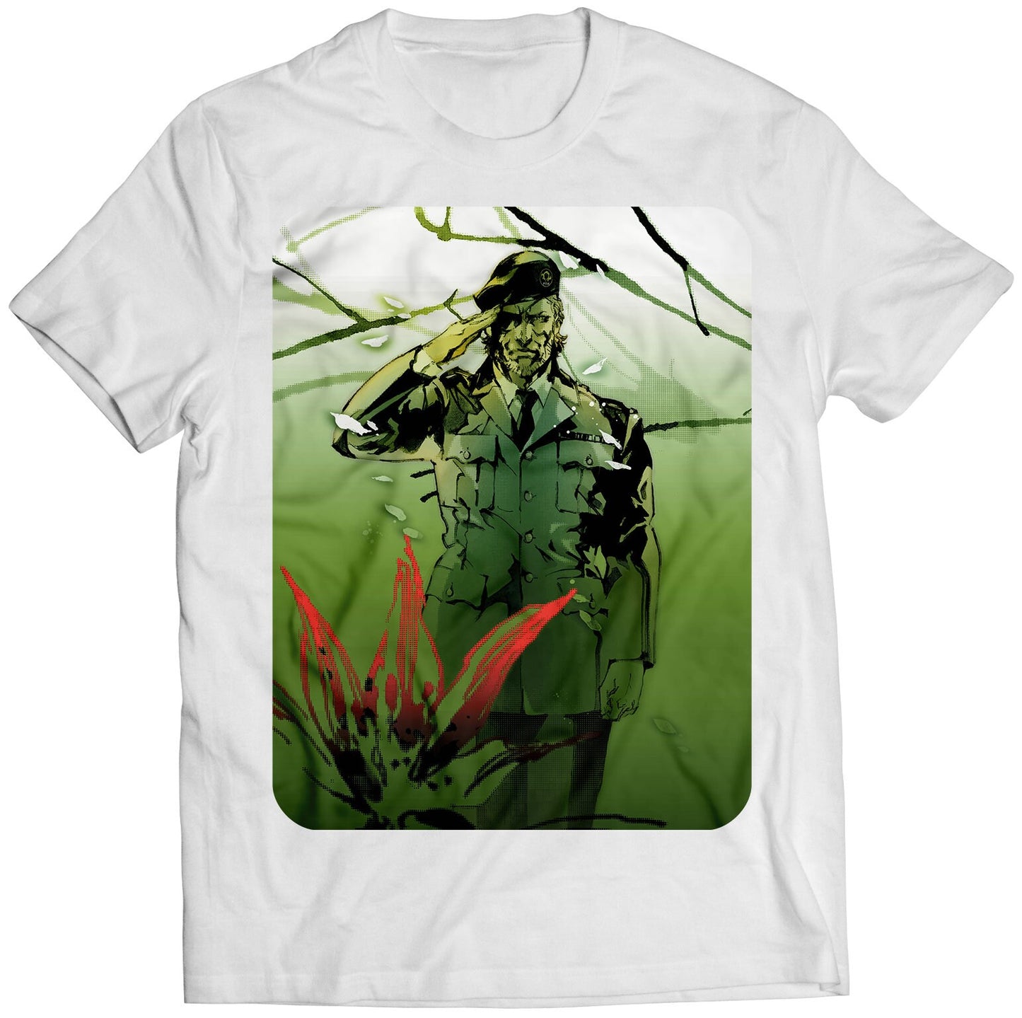 Big Boss Salute MGS Snake Eater Premium Unisex T-shirt (Vectorized Design)