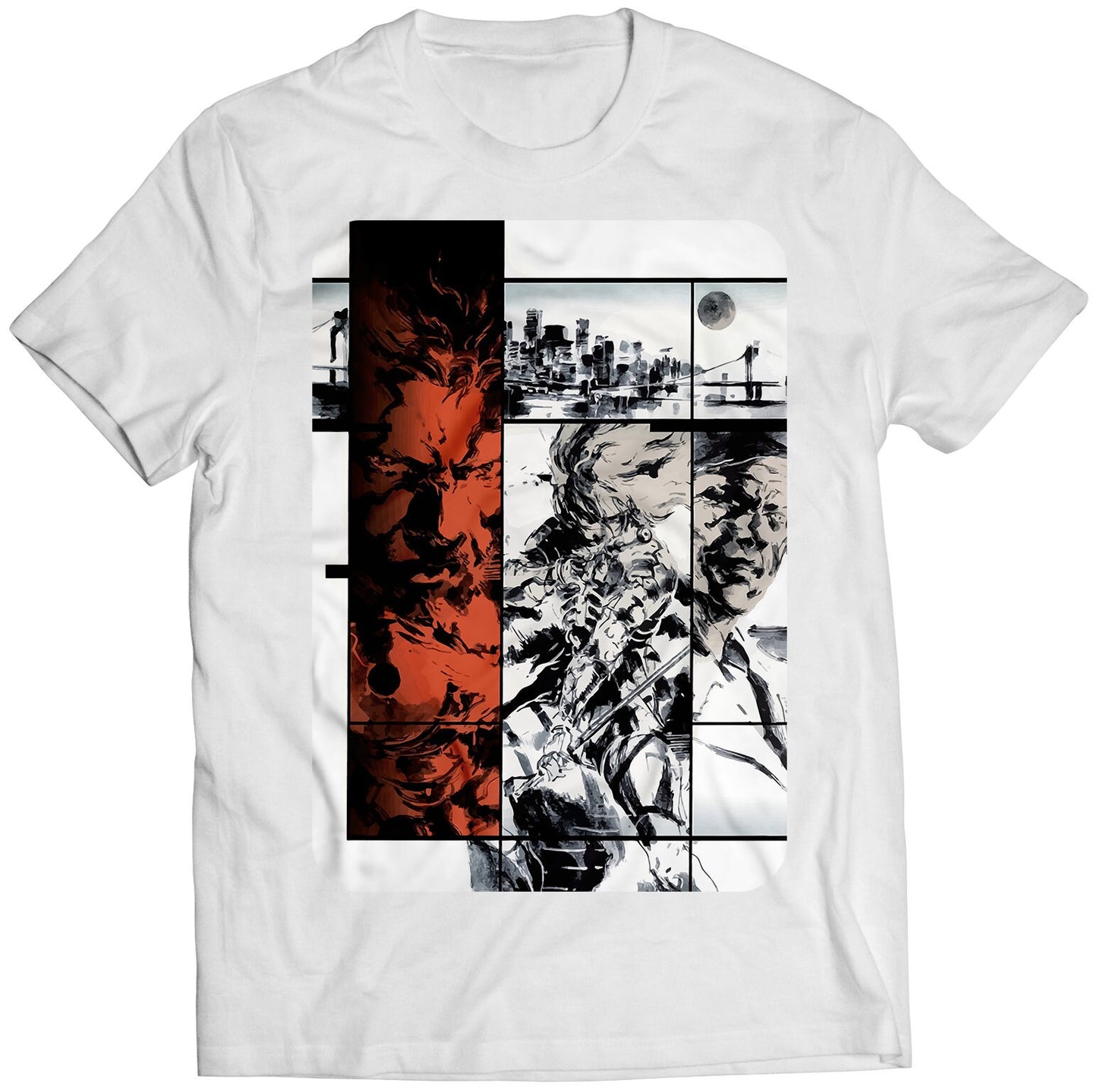 MGS Sons Of Liberty Cover V1 Premium Unisex T-shirt (Vectorized Design)