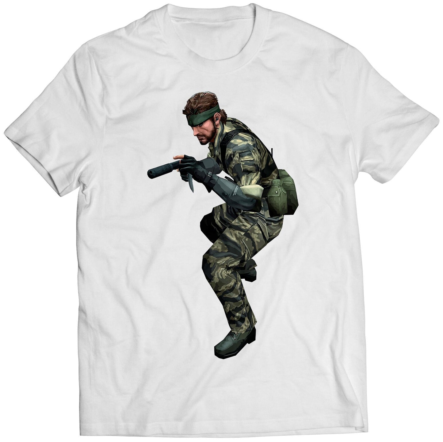 Big Boss Render MGS Snake Eater Premium Unisex T-shirt (Vectorized Design)