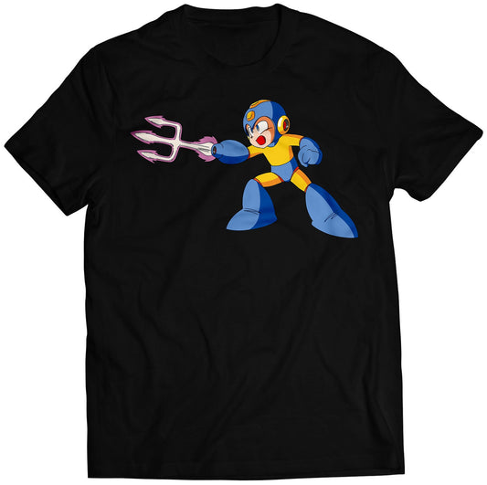 Laser Trident Mega Boy Rockman Premium Unisex T-shirt (Vectorized Design)