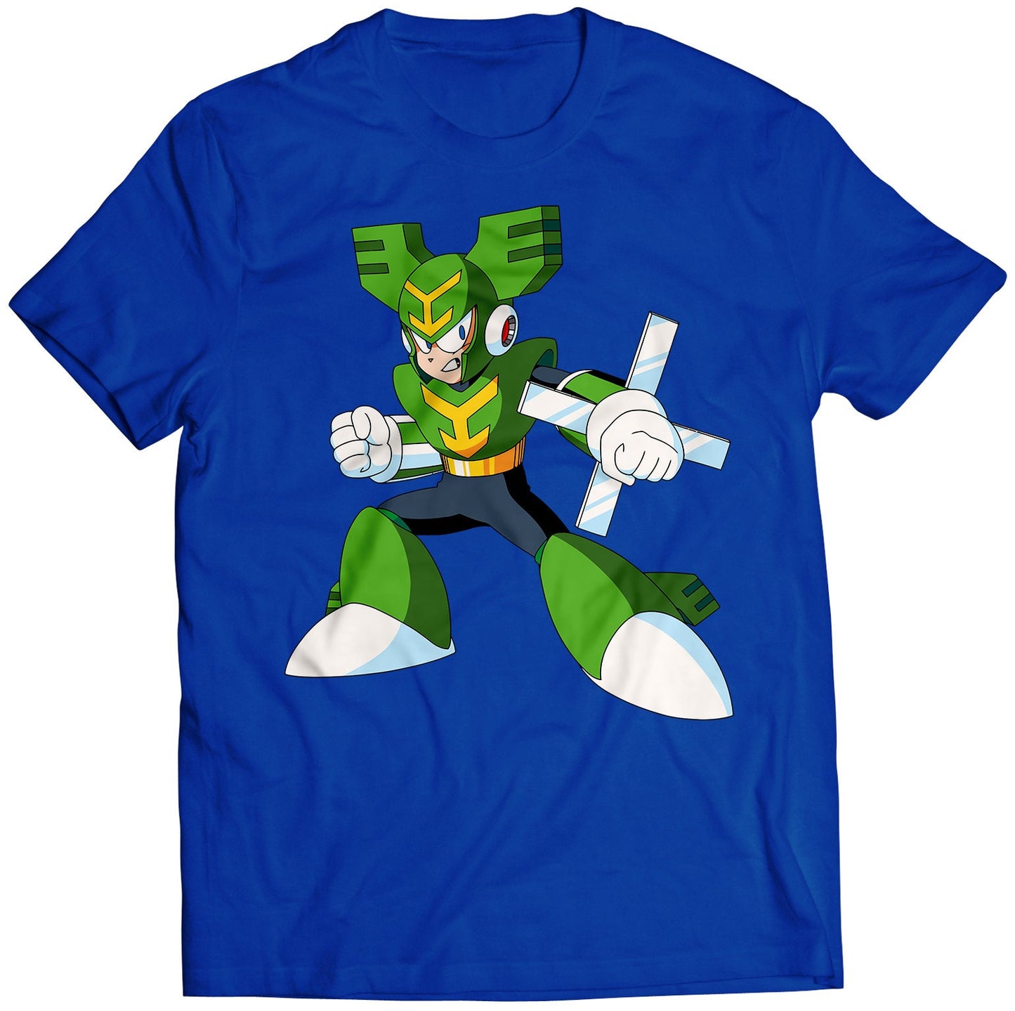 Tornado Mega Boy Rockman Premium Unisex T-shirt (Vectorized Design)