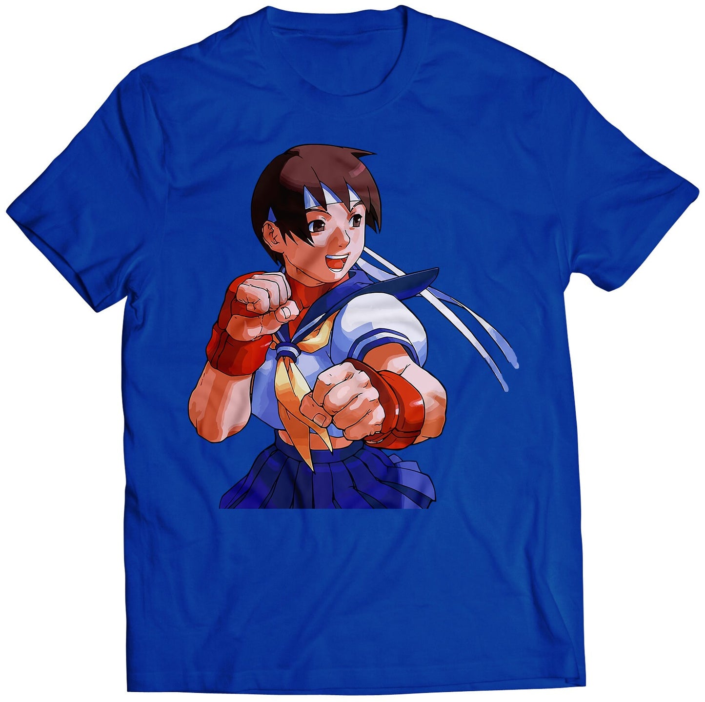 Sakura Kasugano Rivalry Schools Projectice Premium Unisex T-shirt (Vectorized Design)