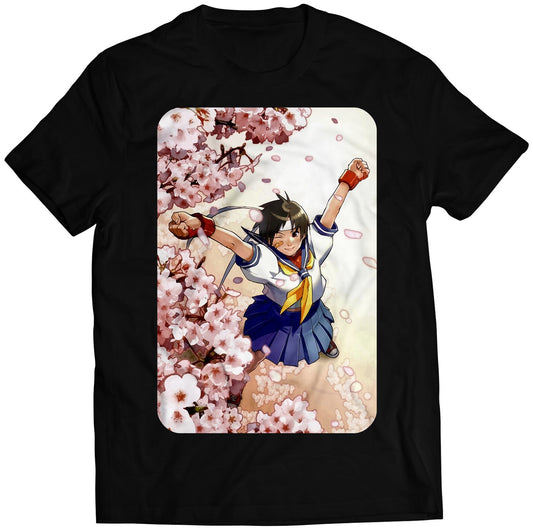 Sakura Flowers Premium Unisex T-shirt (Vectorized Design)