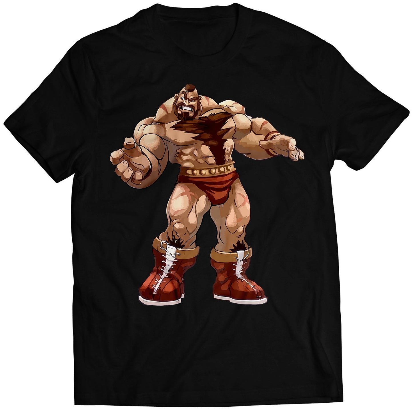 Zangief Comic Street Fighting Premium Unisex T-shirt (Vectorized Design)