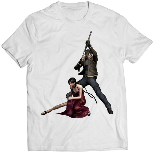 Leon & Ada Residence Evil 4 Premium Unisex T-shirt (Vectorized Design)