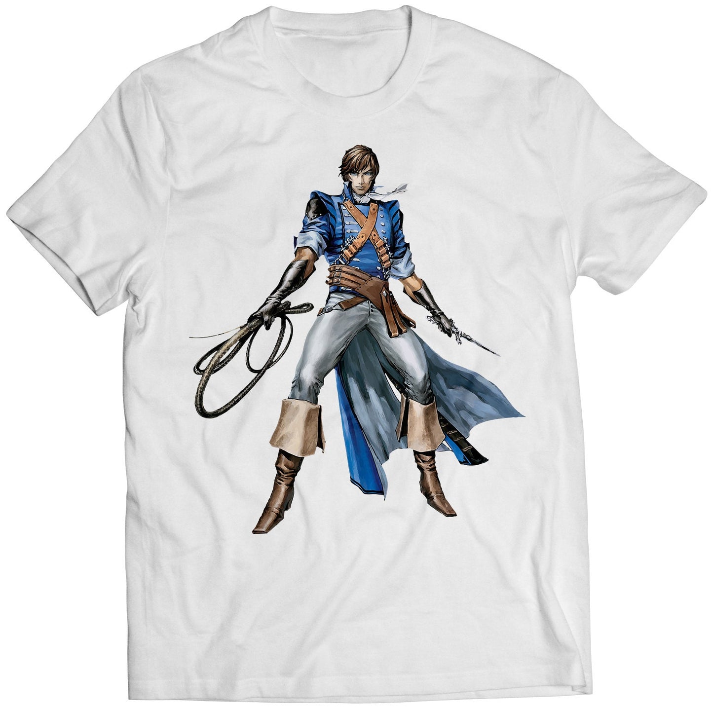 Richter Belmont V2 Castle Vania: The Dracula X Chronicles Premium Unisex T-shirt (Vectorized Design)