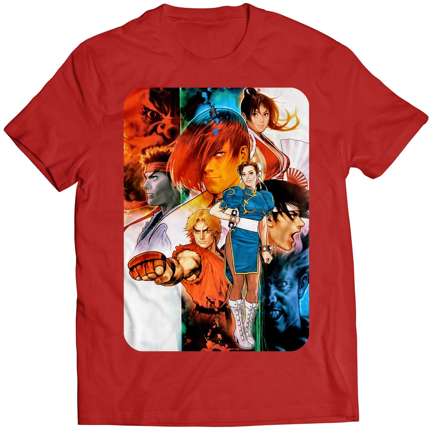 Capcom VS Snk Arcade Cover Flyer Premium Unisex T-shirt (Vectorized Design)