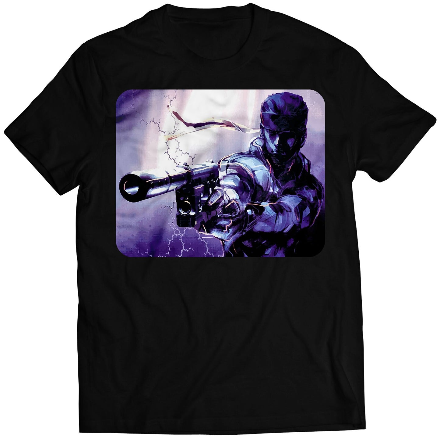 MGS Snake Sons Of Liberty Cover V2 Premium Unisex T-shirt (Vectorized Design)