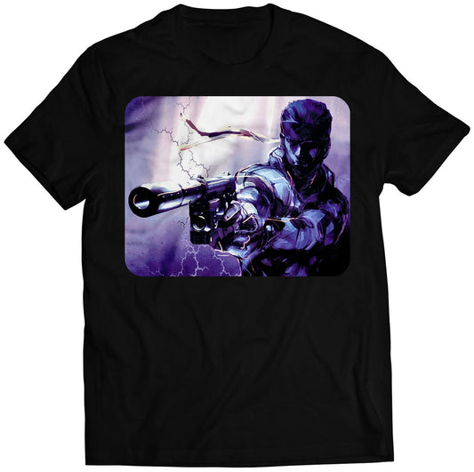 MGS Snake Sons Of Liberty Cover V2 Premium Unisex T-shirt (Vectorized Design)