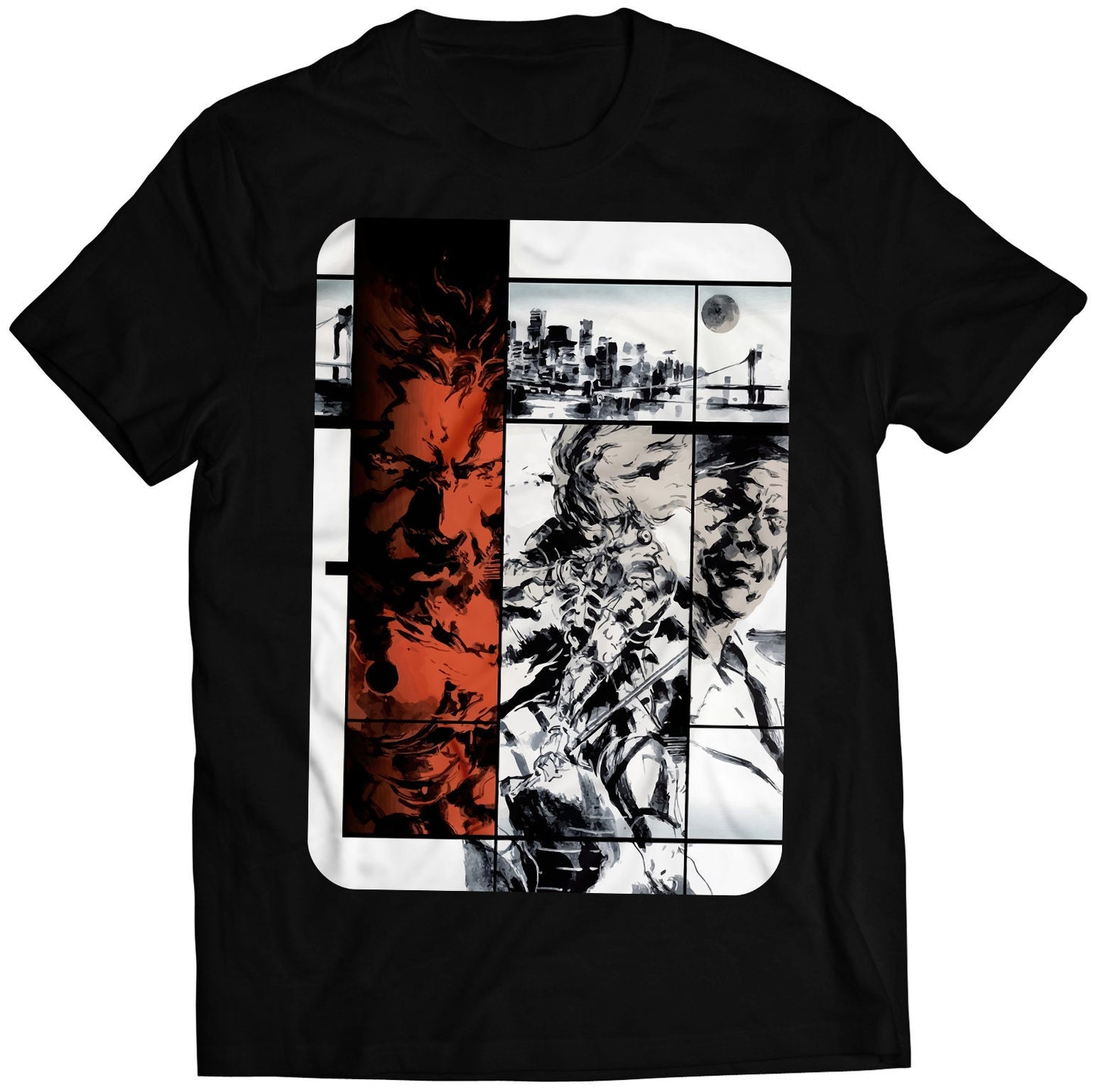 MGS Sons Of Liberty Cover V1 Premium Unisex T-shirt (Vectorized Design)