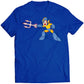 Laser Trident Mega Boy Rockman Premium Unisex T-shirt (Vectorized Design)