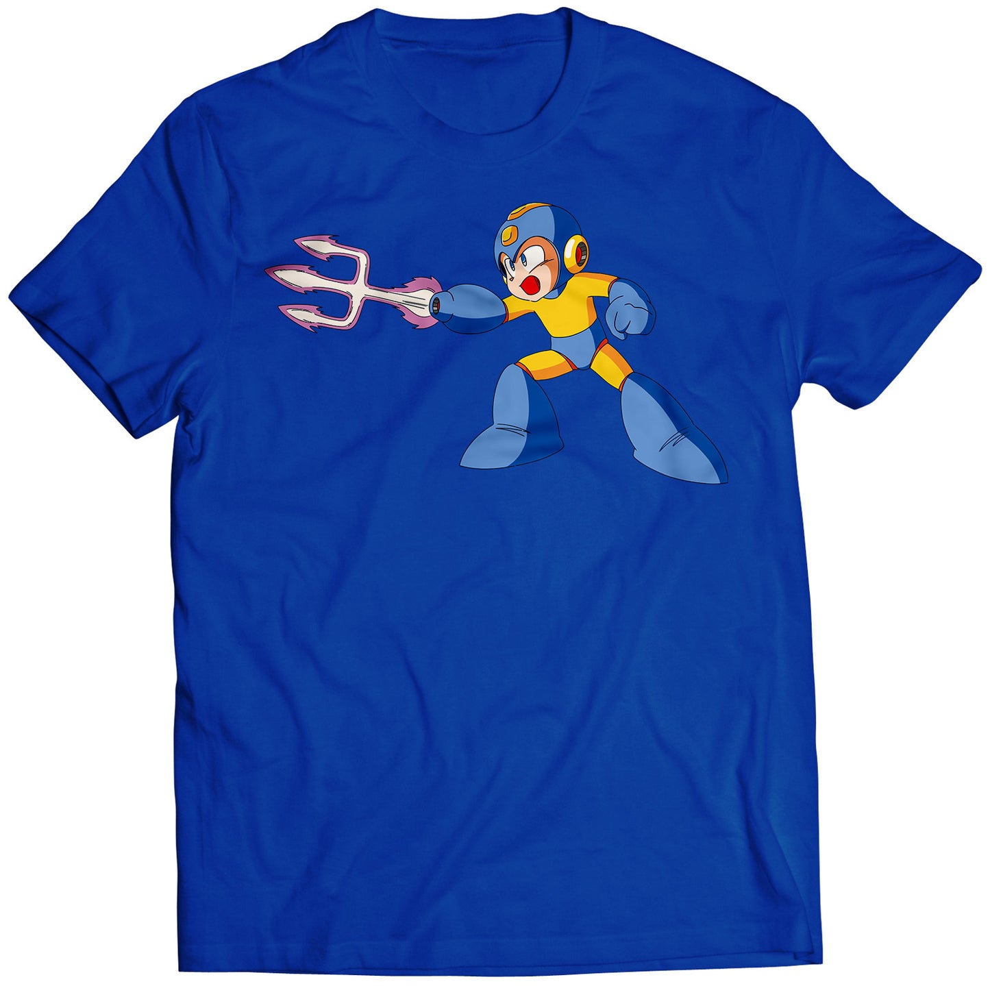 Laser Trident Mega Boy Rockman Premium Unisex T-shirt (Vectorized Design)