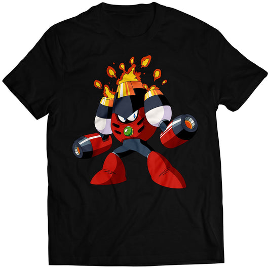 Magma Mega Boy Rockman Premium Unisex T-shirt (Vectorized Design)