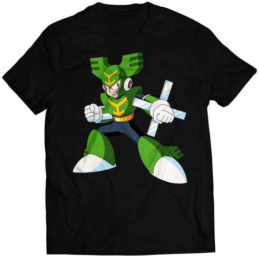 Tornado Mega Boy Rockman Premium Unisex T-shirt (Vectorized Design)