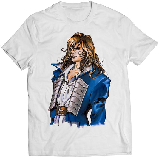 Richter Belmont V1 Castle Vania Symphony Of The Night Premium Unisex T-shirt (Vectorized Design)