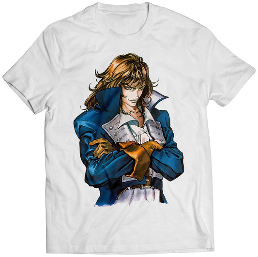 Richter Belmont V2 Castle Vania Symphony Of The Night Premium Unisex T-shirt (Vectorized Design)