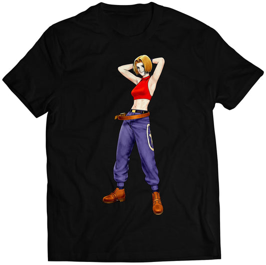 Blue Mary KOF98 Premium Unisex T-shirt (Vectorized Design)