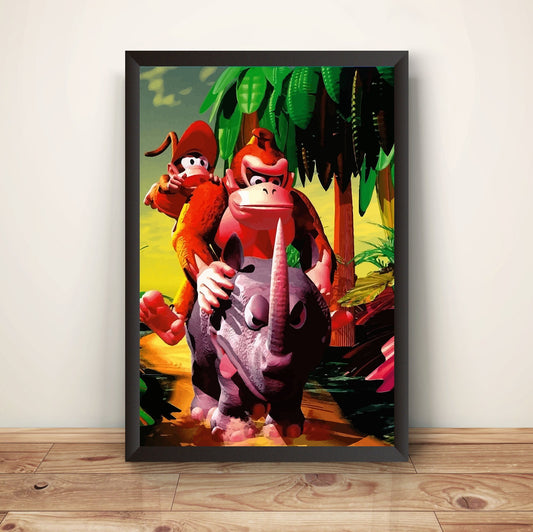 DKC2 Jungle Premium Poster (Vectorized Design)