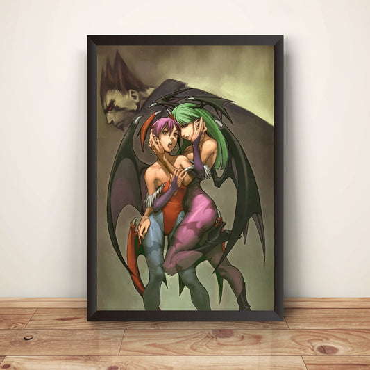 Lilith & Morrigan Premium Poster (Vectorized Design)