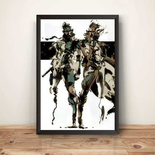 MGS Snake Brothers V2 Premium Poster.