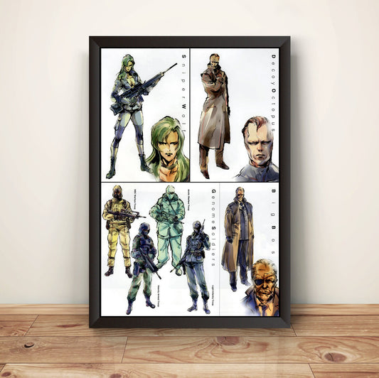 Foxhound & Genome Soldiers MGS Premium Poster.