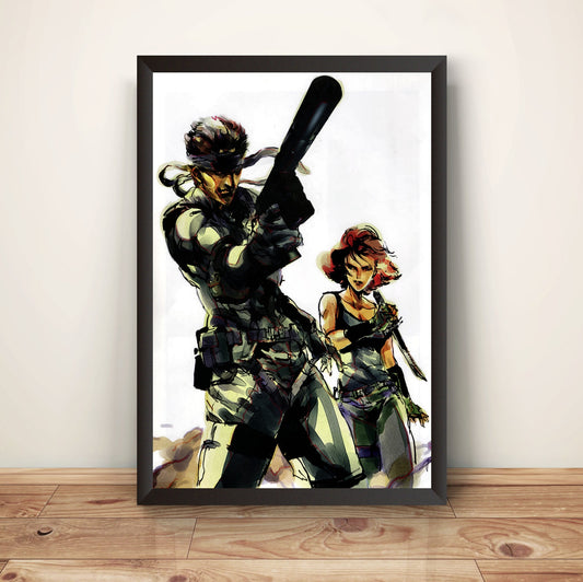 MGS Snake & Meryl V1 Premium Poster.