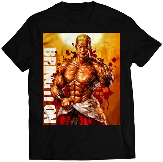 Geese Howard Bring It On Premium Unisex T-shirt (Vectorized Design)