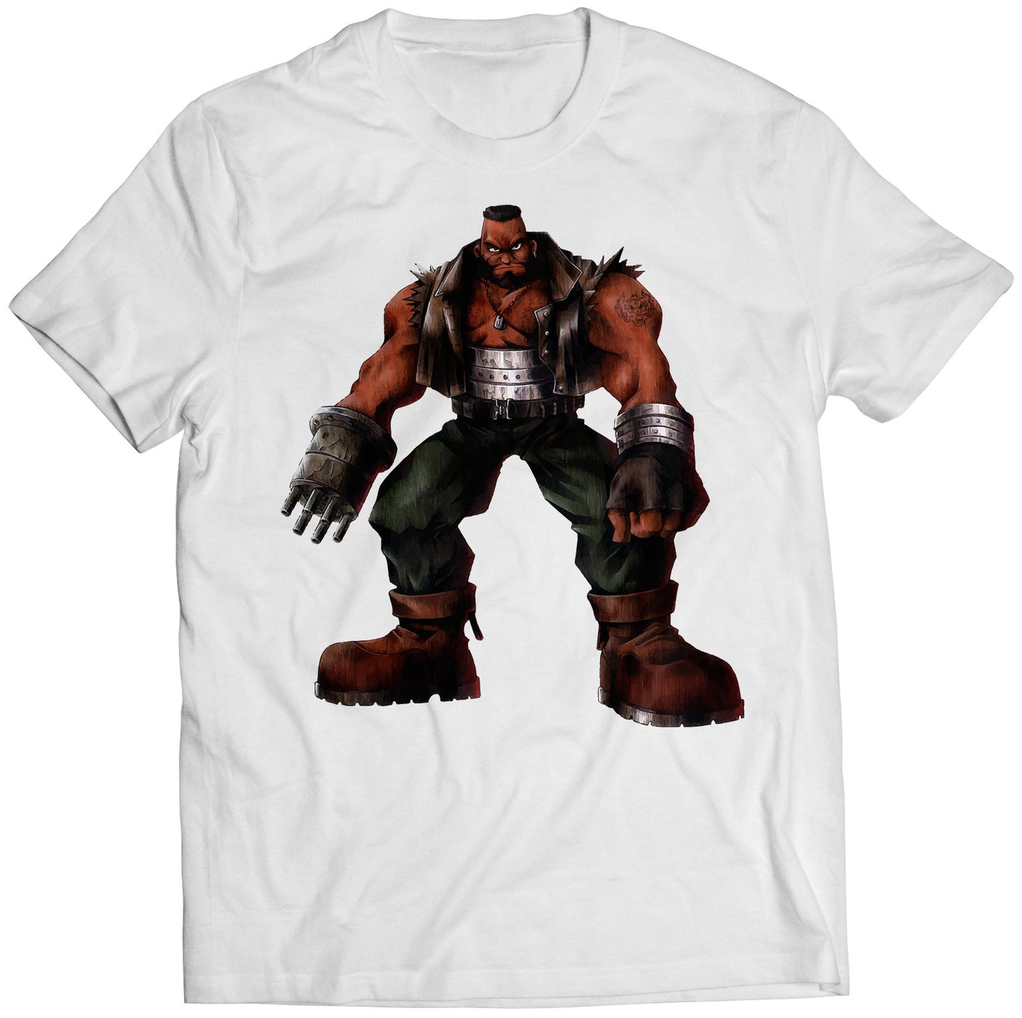 Barret Wallace FF7 VII Premium Unisex T-shirt (Vectorized Design)