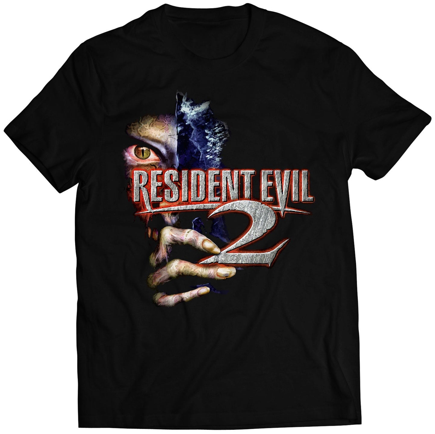 Residence Evil 2 Zombie Face V2 Premium Unisex T-shirt (Vectorized Design)