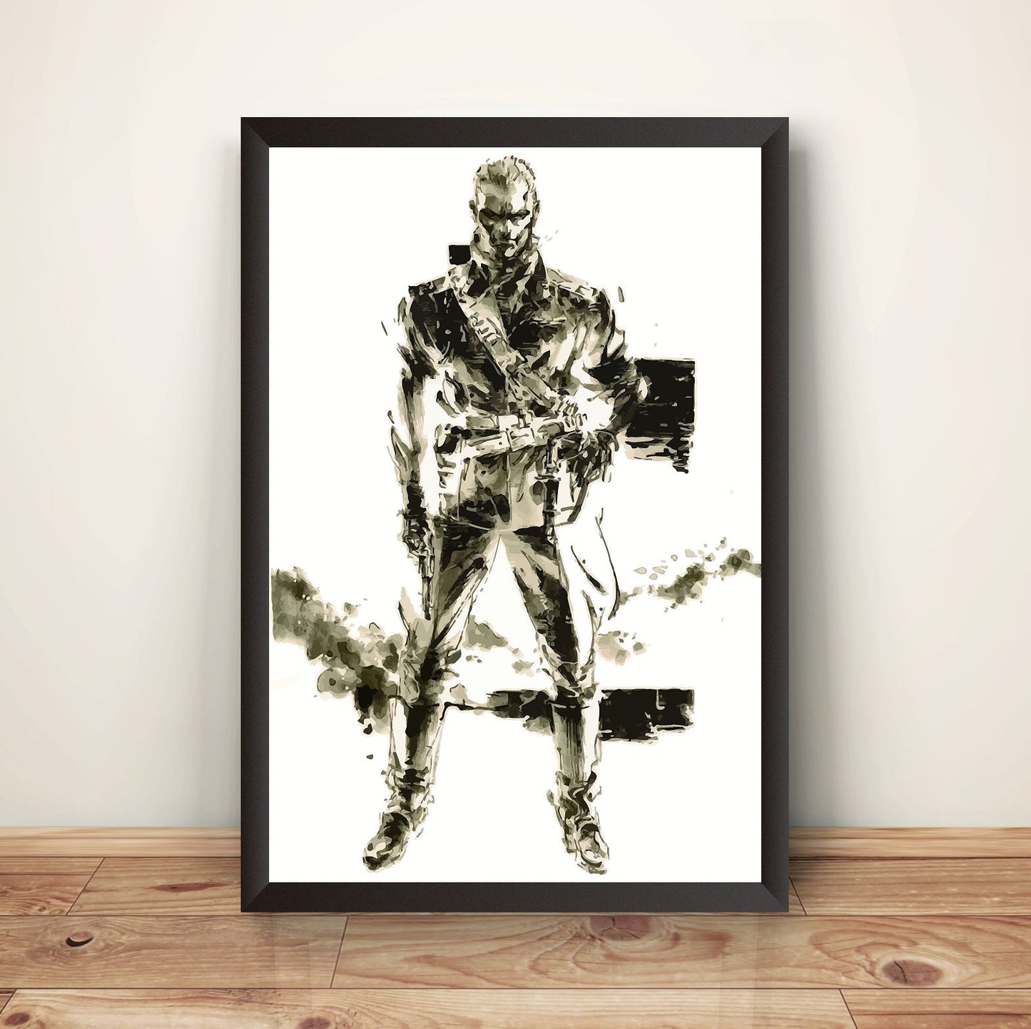 Adamska Revolver Ocelot MGS MGS3 Snake Eater Premium Poster (Vectorized Design)