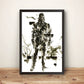 Naked Snake Big Boss MGS MGS3 Snake Eater Premium Poster (Vectorized Design)