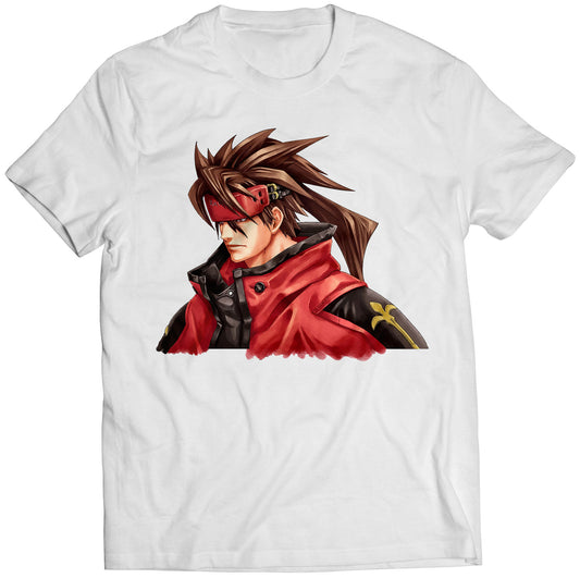 Sol Badguy Portrait GG2: Overture Premium Unisex T-shirt (Vectorized Design)