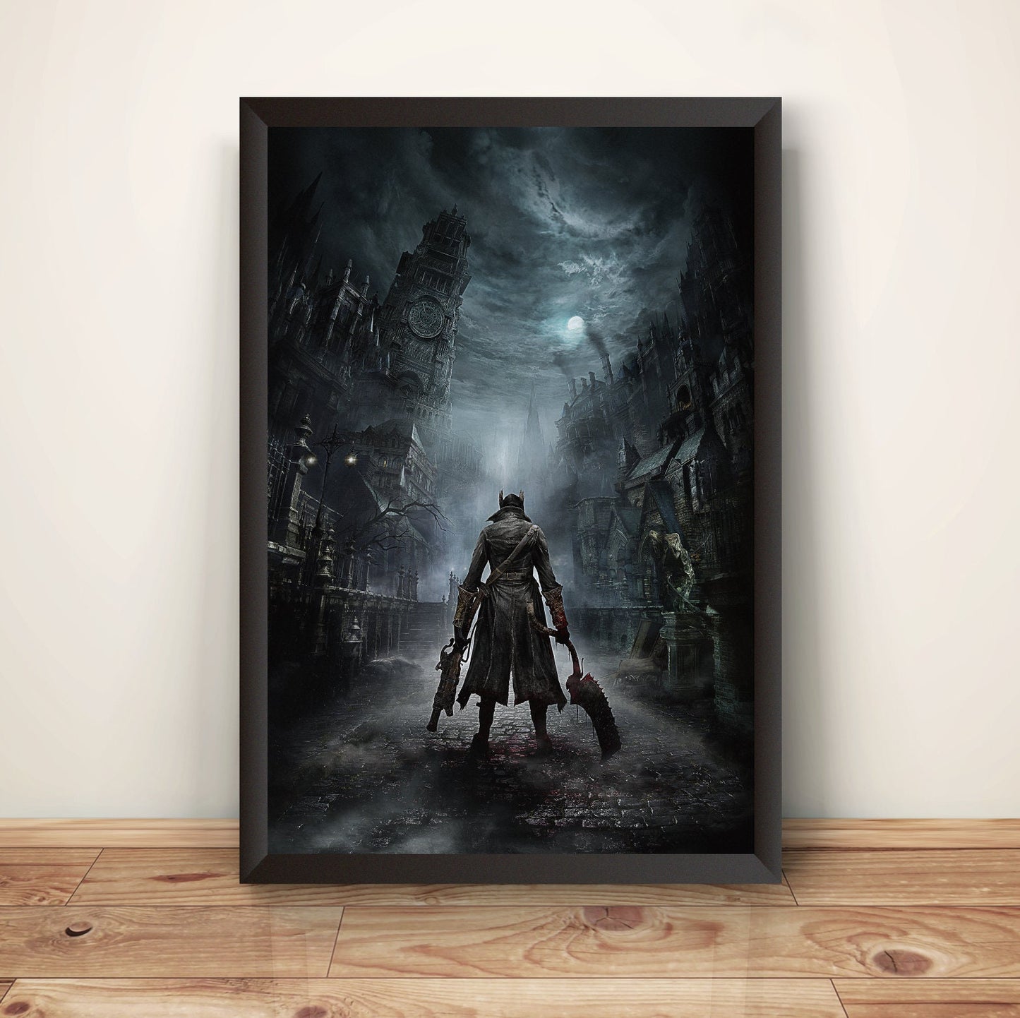 Bl00Dborne Hunter At Yharnam Premium Poster.