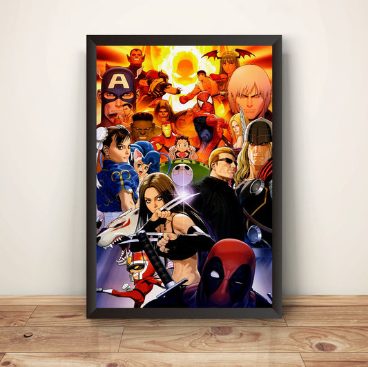 Mahvel VS Capcom 3 V1 Premium Poster.