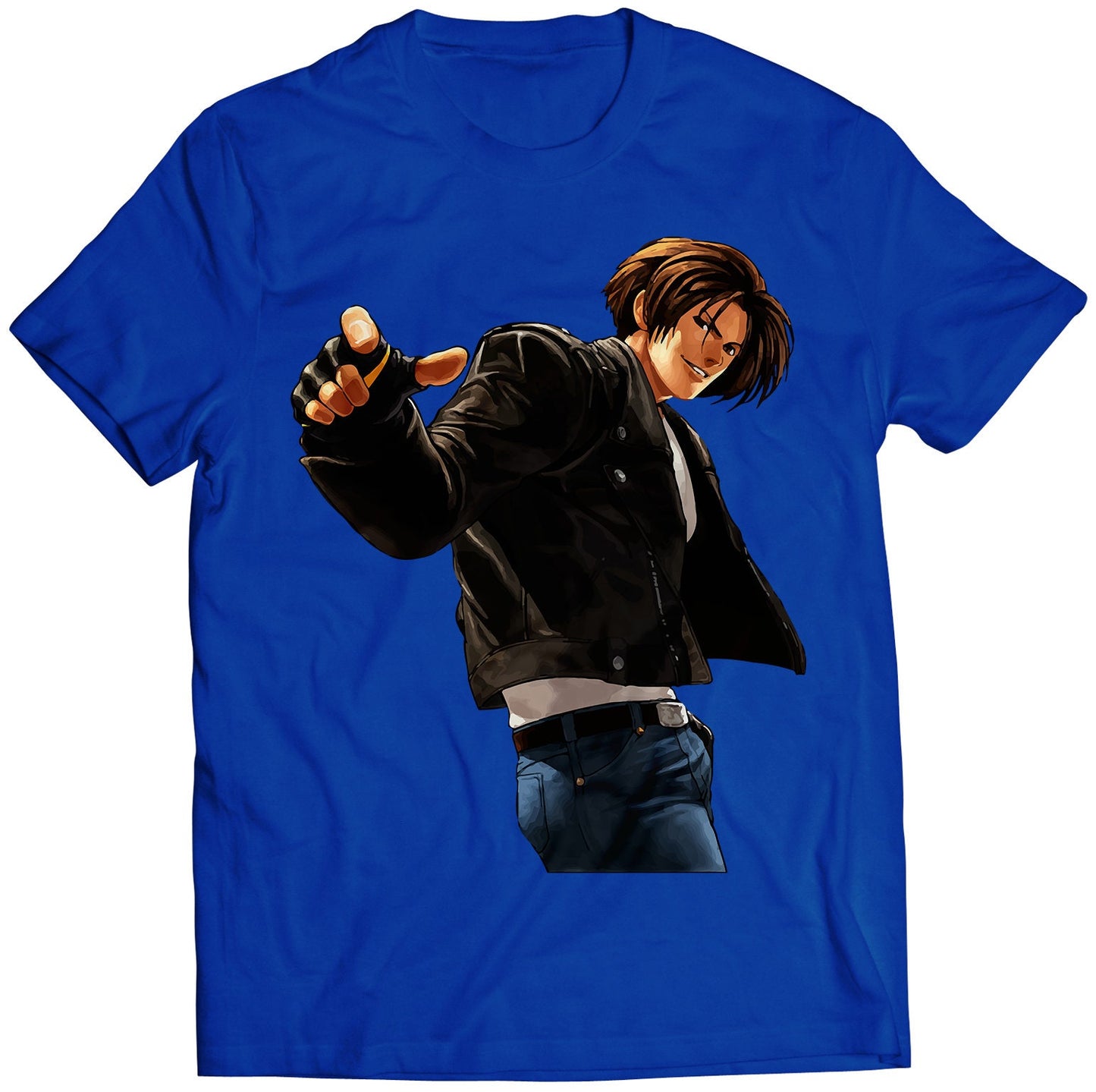 Kyo-kusanagi Win Portrait KOF12 KOFXII Premium Unisex T-shirt (Vectorized Design)