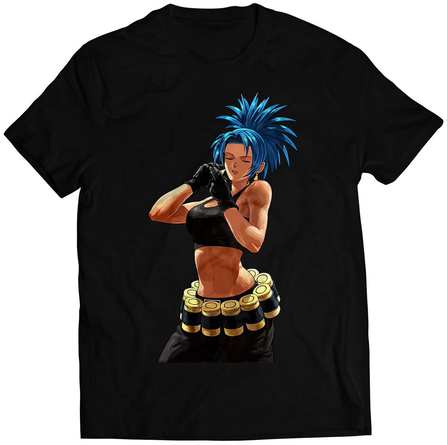 Leona Win Portrait KOF12 KOFXII Premium Unisex T-shirt (Vectorized Design)