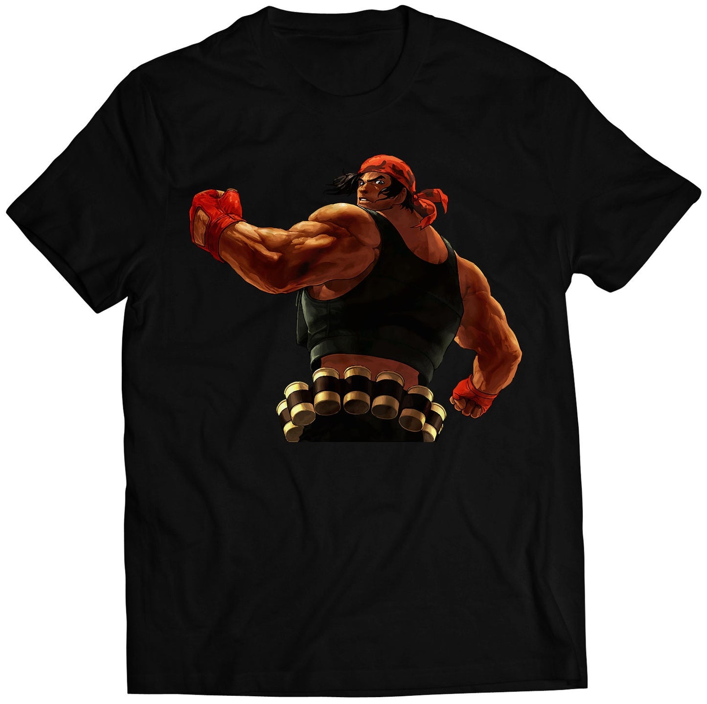 Ralf-jones Win Portrait KOF12 KOFXII Premium Unisex T-shirt (Vectorized Design)