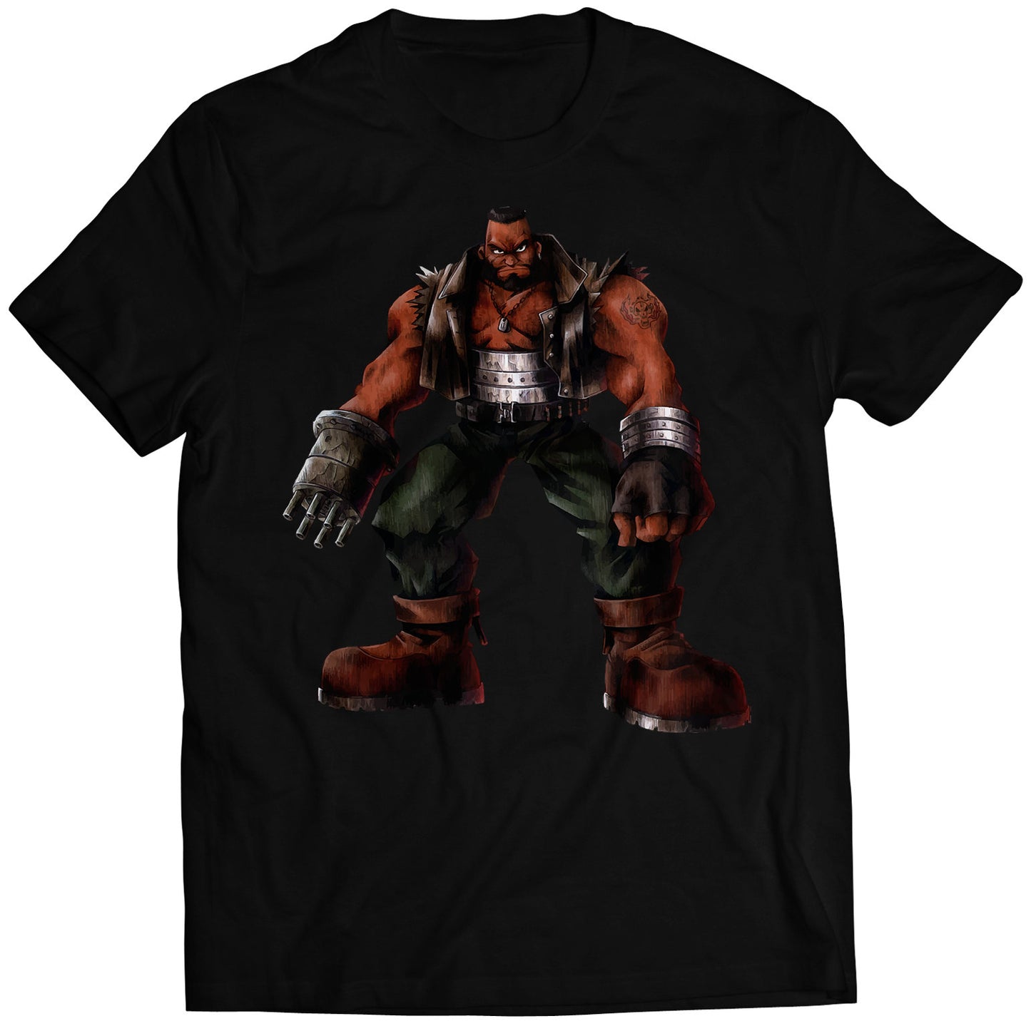 Barret Wallace FF7 VII Premium Unisex T-shirt (Vectorized Design)