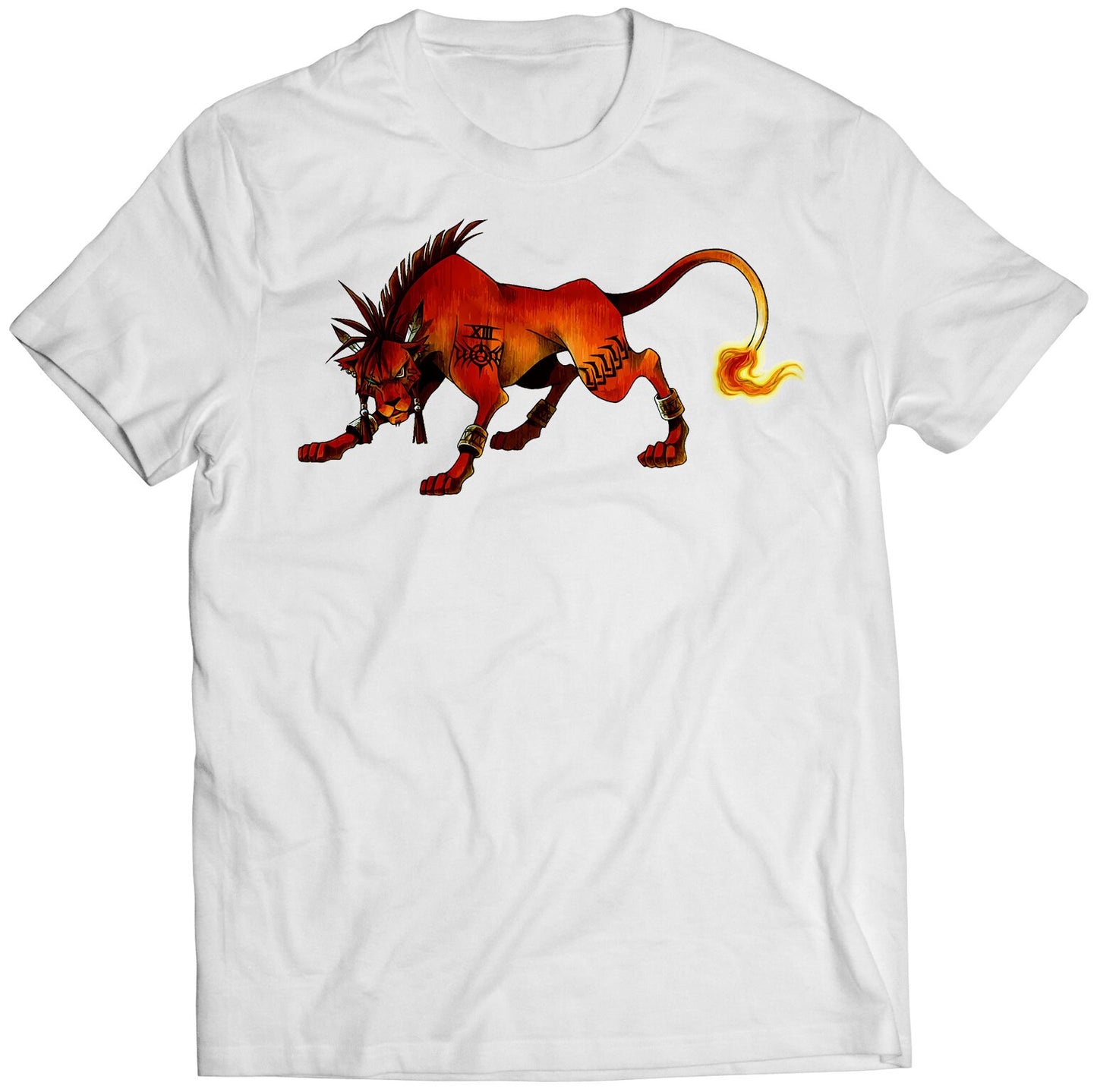 Red XIII FF7 VII Premium Unisex T-shirt (Vectorized Design)