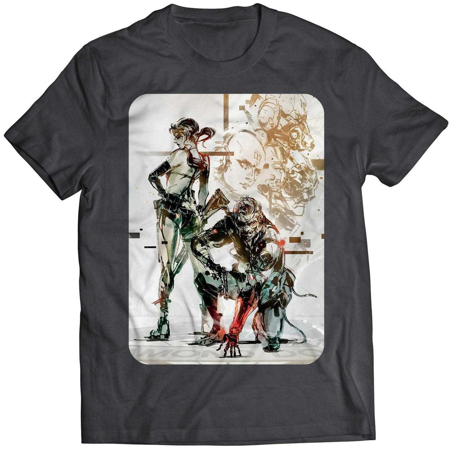 Venom Snake & Silence V2 MGS V Premium Unisex T-shirt (Vectorized Design)