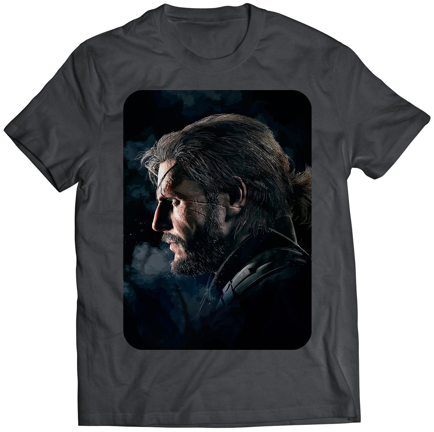 Big Boss Side Face MGS V Premium Unisex T-shirt (Vectorized Design)