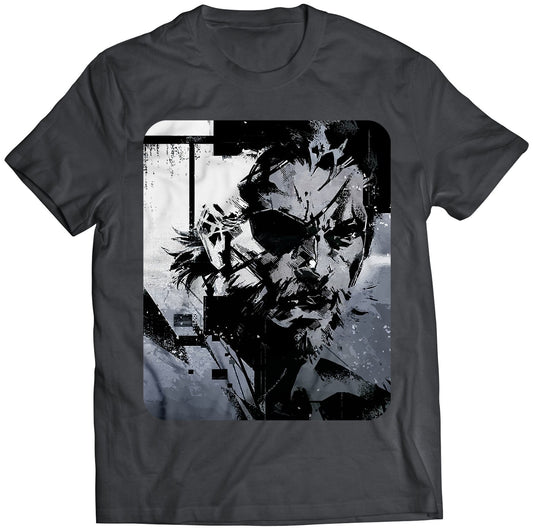 Big Boss Front Face MGS V Premium Unisex T-shirt (Vectorized Design)