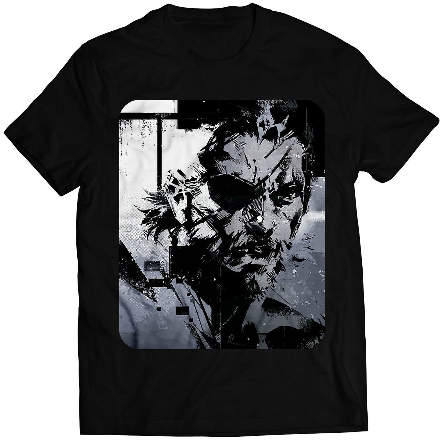 Big Boss Front Face MGS V Premium Unisex T-shirt (Vectorized Design)