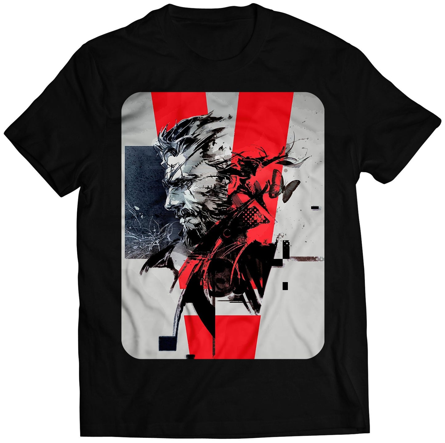 Big Boss Side Profile MGS V Premium Unisex T-shirt (Vectorized Design)