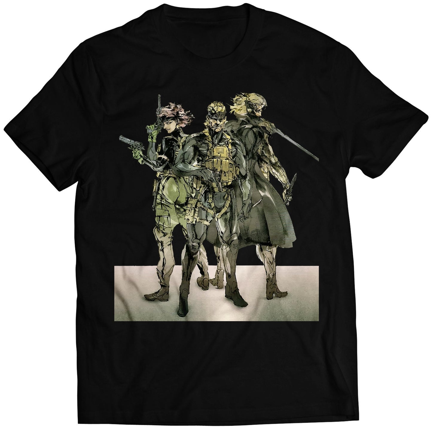 Heroes Of MGS 4 Premium Unisex T-shirt (Vectorized Design)
